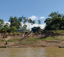 House on the edge of the amazon river